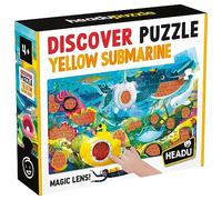 Headu Discover Puzzle Yellow Submarine Gioca e Scopri con il Magico Sottomarino Mu55324 Puzzle Educativi per Bambini età 4+ Made in Italy