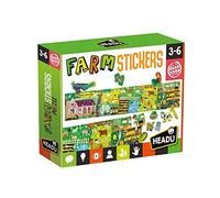 Headu Puzzle + Stickers The Farm Un Puzzle Lungo Da Completare Con Gli Stickers Mu24926 Gioco Educativo Per Bambini 3-6 Anni Made In Italy