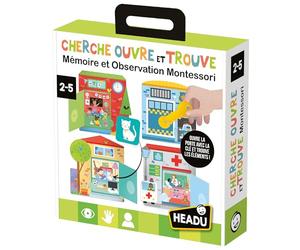 Headu - Ricerca, Apre E Trova Montessori - Memoria E Osservazione per I Più Piccoli! | Gioco Educativo 2 3 4 5 6 Anni, Gioco Educativo Montessori, Regalo Bambini, Regalo Ragazza, Regalo Ragazzo