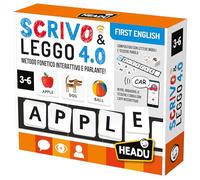 HEADU - Scrivo & Leggo 4.0 First English Il primo gioco educativo animato e parlante! IT59971 Gioco Educativo Per Bambini 3-6 Anni Made In Italy