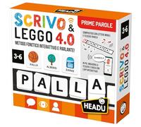 HEADU - Scrivo & Leggo 4.0 Prime PArole - Il primo gioco educativo animato e parlante! Gioco Educativo Per Bambini 3-6 Anni, Made In Italy | IT59940