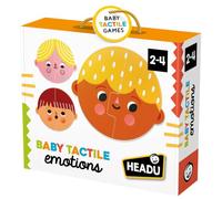 Headu - Tactile Baby Emotions - Io Sono Felice, e Tu? | Gioco Educativo Tattile Bambini 1 2 3 4 Anni, 8 Puzzle Sagomati Emozioni, Intelligenza Emotiva, Percezione Visiva, Idea Regalo, Made in Italy