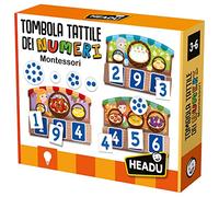 Headu Tombola Tattile Dei Numeri Montessori Un Allegro Mercatino Per Imparare A Contare It20249 Gioco Educativo Per Bambini 3-6 Anni Made In Italy