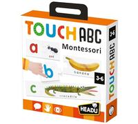 HEADU - Touch Abc Montessori - Impara le Prime Parole in Inglese | Gioco Educativo Montessori Bambini 3 4 5 6 Anni, Alfabeto Tattile, Lettere e Parole Inglesi, Idea Regalo Bambini, Made in Italy