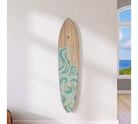 Headwaters Studio Tavola da surf in legno per parete, grafico a parete per bambini, grafico di crescita per bambini, tavola da surf decorativa per sala giochi (24,1 cm di larghezza x 114,3 cm di