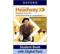 HEADWAY HUB GOLD B1 - STUDENT'S BOOK + WORKBOOK + KEY + DIGITAL PACK - AA.VV. -