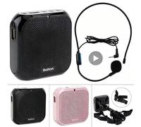 Headworn Microfono Altoparlante Amplificatore vocale Registratore Microfono Altoparlante Audio Mini Wired Mikrofon Mike Sound Kit batteria Auricolare