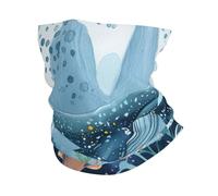 Headwrap Blue Whale Ocean Underwater Landscape Beautiful Multiuso Ghetta da Collo Antivento Fascia per Capelli per Yoga Uomo 26X30cm