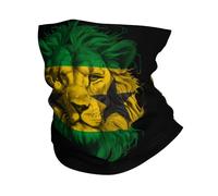 Headwrap Sao Tome And Principe Flag Lion Sciarpa A Tubo Versatili Decorazione Facciale per Yoga, Escursionismo, Motocicletta
