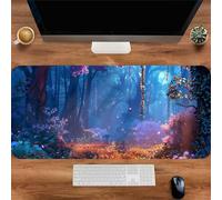 Heaen Grande Tappetino per Mouse da Gioco 600x300x3 mm Giungla Nebbiosa Tappetino Mouse XXL Tappetino Scrivania Grande, Lavabile con Base in Gomma Antiscivolo, Migliora la Precisione e la Velocità