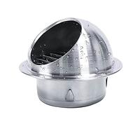 HEAGER alloggiamenti Esterni, alloggiamenti di ventilazio Bocchetta di Ventilazione a Parete Rotonda 125 150 200 300 mm Cappa di Uscita Aria con Rete schermante/1 pezzo/200 mm/8 Pollici(100Mm/4In)