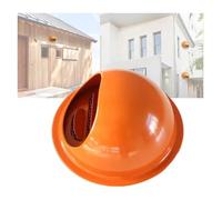 HEAGER alloggiamenti Esterni, alloggiamenti di ventilazio Coperchio dell'estrattore d'Aria Tappo di Uscita Antipioggia for Appartamenti Garage(Oranje,100mm)