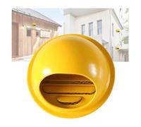 HEAGER alloggiamenti Esterni, alloggiamenti di ventilazio Coperchio dell'estrattore d'Aria Tappo di Uscita Antipioggia for Appartamenti Garage(Geel,70mm)