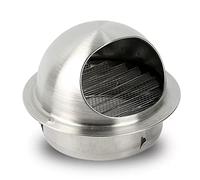HEAGER alloggiamenti Esterni, alloggiamenti di ventilazio Tappo di sfiato for asciugatrice a Parete, Ventola di Scarico con estrattore Esterno con feritoia, Facile da installare(80mm/3.2in)