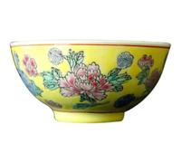 HEAGER ciotola di ceramica, ciotola di zuppa, Ciotola for zuppa11 cm 4,5 pollici Prodotti di fabbrica Ciotola in ceramica dipinta a mano con milioni di fiori in pastello
