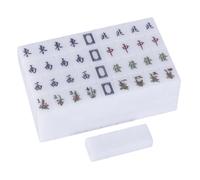 HEAGER Porta provetta, classico da viaggio, per uso domestico, Mahjong Mahjong, 144 piastrelle con scatola (37 mm)