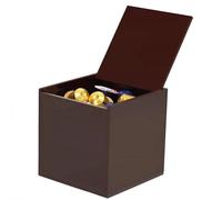 HEAGER scatola di conservazione del caffè, Scatola portaoggetti for caffè in acrilico for Nespresso Vertuoline Capsule K Cup Coffee Pod Bustina di tè Contenitore for caramelle(Bruin,15cm)