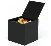 HEAGER scatola di conservazione del caffè, Scatola portaoggetti for caffè in acrilico for Nespresso Vertuoline Capsule K Cup Coffee Pod Bustina di tè Contenitore for caramelle(Svart,15cm)