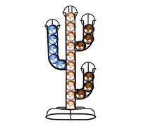 HEAGER scatola di conservazione del caffè, Supporto compatibile con la conservazione delle capsule. Può contenere 40 cialde. Griglia metallica decorativa