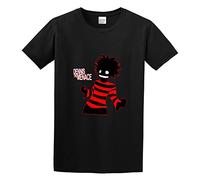 HEAL TH SHOE PAD Dennis The Menace Anime Series Model Men Simple Tshirt Black L