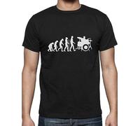 HEAL TH SHOE PAD Drummer Evolution - Funny Drums Humor Gift Idea T-Shirt Musician Black 3XL