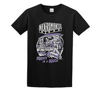 HEAL TH SHOE PAD Nekromantix, maglietta da uomo con grafica e divertente band punk, nera, Nero , XXL