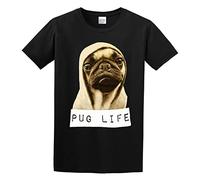 HEAL TH SHOE PAD Pug Life Funny Thug Life Men Simple Tshirt Black 3XL