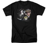 HEAL TH SHOE PAD The Grim Adventures of Billy & Mandy Splatter Cast Adult T-Shirt Black L
