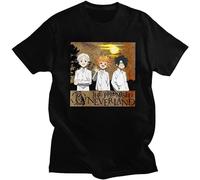 HEAL TH SHOE PAD The Promised Neverland Anime T-Shirt Norman Yvnboku No Neverland Anime Promised Neverland Manga Black S