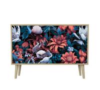 HEALANCY Cassettiera a 2 ante, Cassettiera per la Camera da letto Cassettiera Bassa per il Soggiorno, il Corridoio, la Camera da Letto Cassettiera Moderna di Design alla Moda