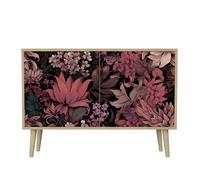 HEALANCY Cassettiera a 2 ante, Cassettiera per la Camera da letto Cassettiera Bassa per il Soggiorno, il Corridoio, la Camera da Letto Cassettiera Moderna di Design alla Moda