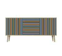 HEALANCY Cassettiera a 3 ante, Cassettiera per la Camera da letto Cassettiera Bassa per il Soggiorno, il Corridoio, la Camera da Letto Cassettiera Moderna di Design alla Moda