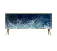 HEALANCY Cassettiera Moderna di Design alla Moda - Cassettiera per la Camera da letto - Cassettiera Bassa per il Soggiorno- Cassettiera a 3 ante- il Corridoio la Camera da Letto