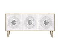 HEALANCY Cassettiera Moderna di Design alla Moda - Cassettiera per la Camera da letto - Cassettiera Bassa per il Soggiorno- Cassettiera a 3 ante- il Corridoio la Camera da Letto