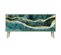 HEALANCY Cassettiera Moderna di Design alla Moda - Cassettiera per la Camera da letto - Cassettiera Bassa per il Soggiorno- Cassettiera a 3 ante- il Corridoio la Camera da Letto