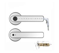 HEALBYBLE Blocco biometrico intelligente for impronte digitali con telecomando compatibile APP Tuya for porta in metallo in legno for interni(Silver Type B)