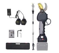 HEALBYBLE Cesoie elettriche da potatura con Lame a Doppia Azione in Acciaio Legato forgiate a Goccia, potatrice a Batteria Senza spazzole con Asta di prolunga da 1,9 m,Taglio di Precisione Potente