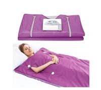 HEALBYBLE Coperta da Sauna riscaldante for Il Dimagrimento del Corpo Coperta da Sauna ponderata Digitale Professionale a 2 Zone for la Perdita di Peso e Donne,Sessioni di Sauna a casa(Purple)