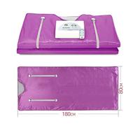 HEALBYBLE Coperta for Sauna Termica a infrarossi lontani 2 Zone for Macchina for Terapia di disintossicazione for Il rilassamento del Corpo Domestico/Spa,Sessioni di Sauna a casa(Purple)