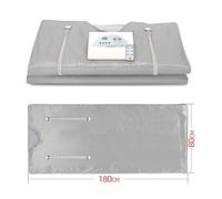 HEALBYBLE Coperta for Sauna Termica a infrarossi lontani 2 Zone for Macchina for Terapia di disintossicazione for Il rilassamento del Corpo Domestico/Spa,Sessioni di Sauna a casa(Grey)