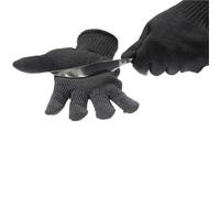 HEALBYBLE Guanti di sicurezza Protezione in filo acciaio inossidabile resistenti al taglio antigraffio Coltello Guanto anti-coltello for autodifesa,Più durevole(Xl)