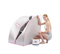 HEALBYBLE Sauna Interna Adatta a infrarossi Portatile for Una Persona, Portatile a Distanza, for la Famiglia,Sessioni di Sauna a casa(Silver)