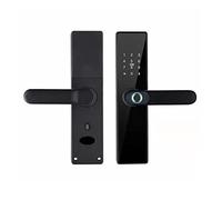 HEALBYBLE Serratura biometrica for impronte digitali K7 Pro+ Black Smart Lock App Tuya Sblocco remoto senza chiave elettronica(4085)