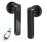 HEALBYBLE Serratura con impronta digitale, serratura con codice e chiavi, APP, porta digitale intelligente, elettronica biometrica,Resistente alle intemperie