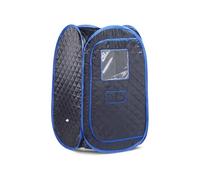 HEALBYBLE Tenda da Sauna più Grande for Cabina Pieghevole da Bagno Portatile, Non Include Tenda da Sauna Mobile con neratore di e,Sessioni di Sauna a casa(Black Blue)