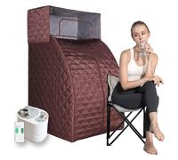 HEALBYBLE Tenda da Sauna Portatile Pieghevole Mini Sauna a e Umido, Corpo Completo for Terapia di Recupero disintossicante,Sessioni di Sauna a casa