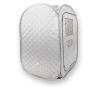 HEALBYBLE Tenda da Sauna Portatile, Spa Pieghevole for Tutto Il Corpo for Una Persona for Terapia disintossicante Senza e for Sauna,Sessioni di Sauna a casa(Gray-No Steamer)