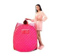 HEALBYBLE Tenda for Sauna a e Pieghevole Portatile Spa Senza e for Una o Due Persone, Dimagrimento di Tutto Il Corpo,Sessioni di Sauna a casa(One Person Red)