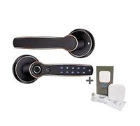 HEALBYBLE TTLOCK Smart Door Lock Comando vocale AI Supporto for impronte digitali(Black PW Gateway)