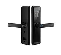 HEALBYBLE Tuya Biometrico Elettronica Serratura Digitale Smart Impronta Password App Entrata for Casa Bronzo Rosso(22x235(5572),Noir)